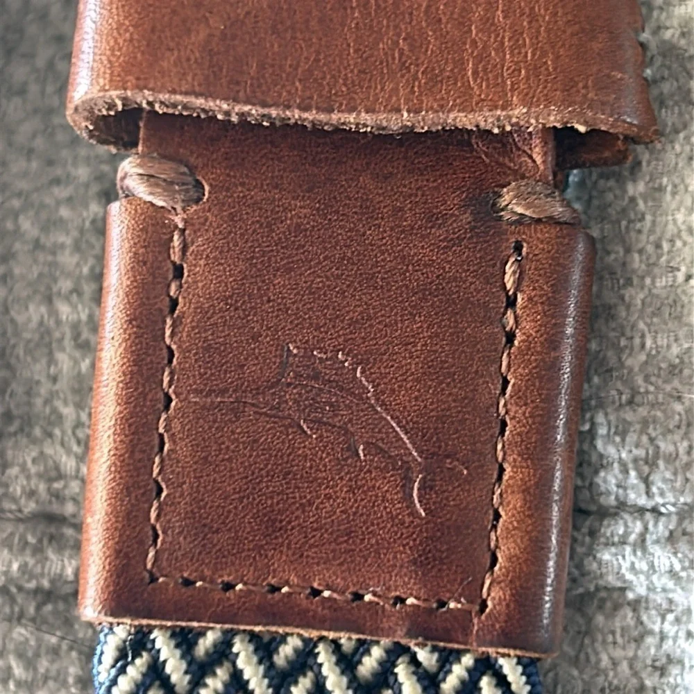 Tommy Bahama men's large XL woven leather belt